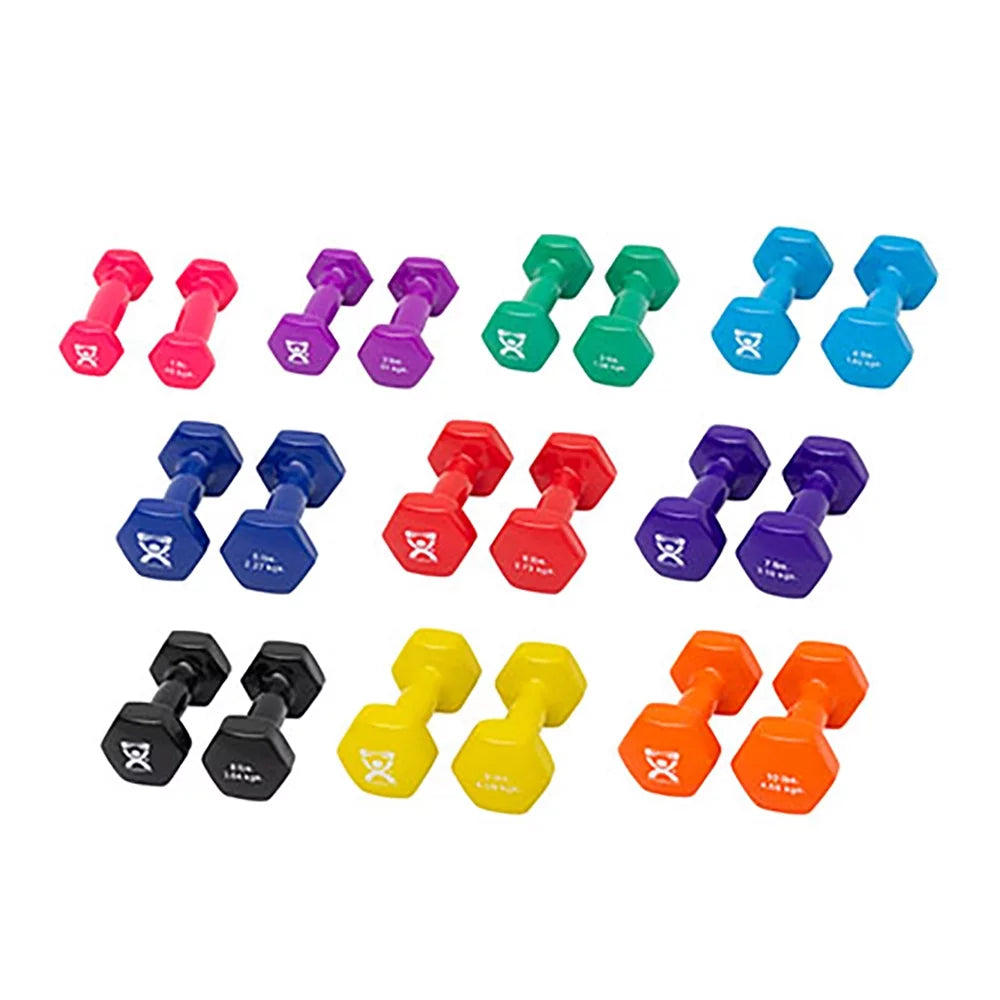 20 Piece Vinyl Coated Iron Dumbbell Set J472503