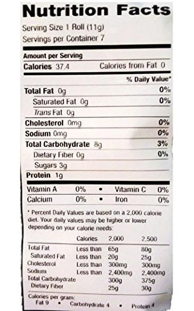Crunchy Wheat Roll Snack 2.7 oz 12 Packs T588