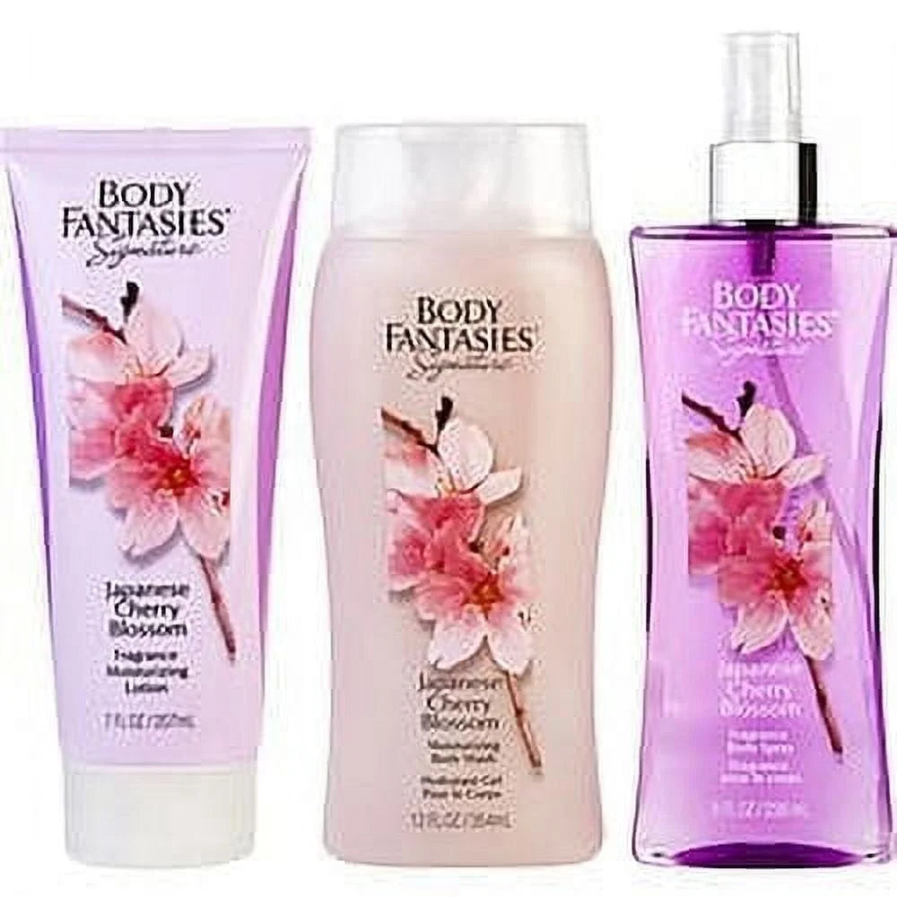 Japanese Cherry Blossom Body Spray, Lotion & Wash Set N3598