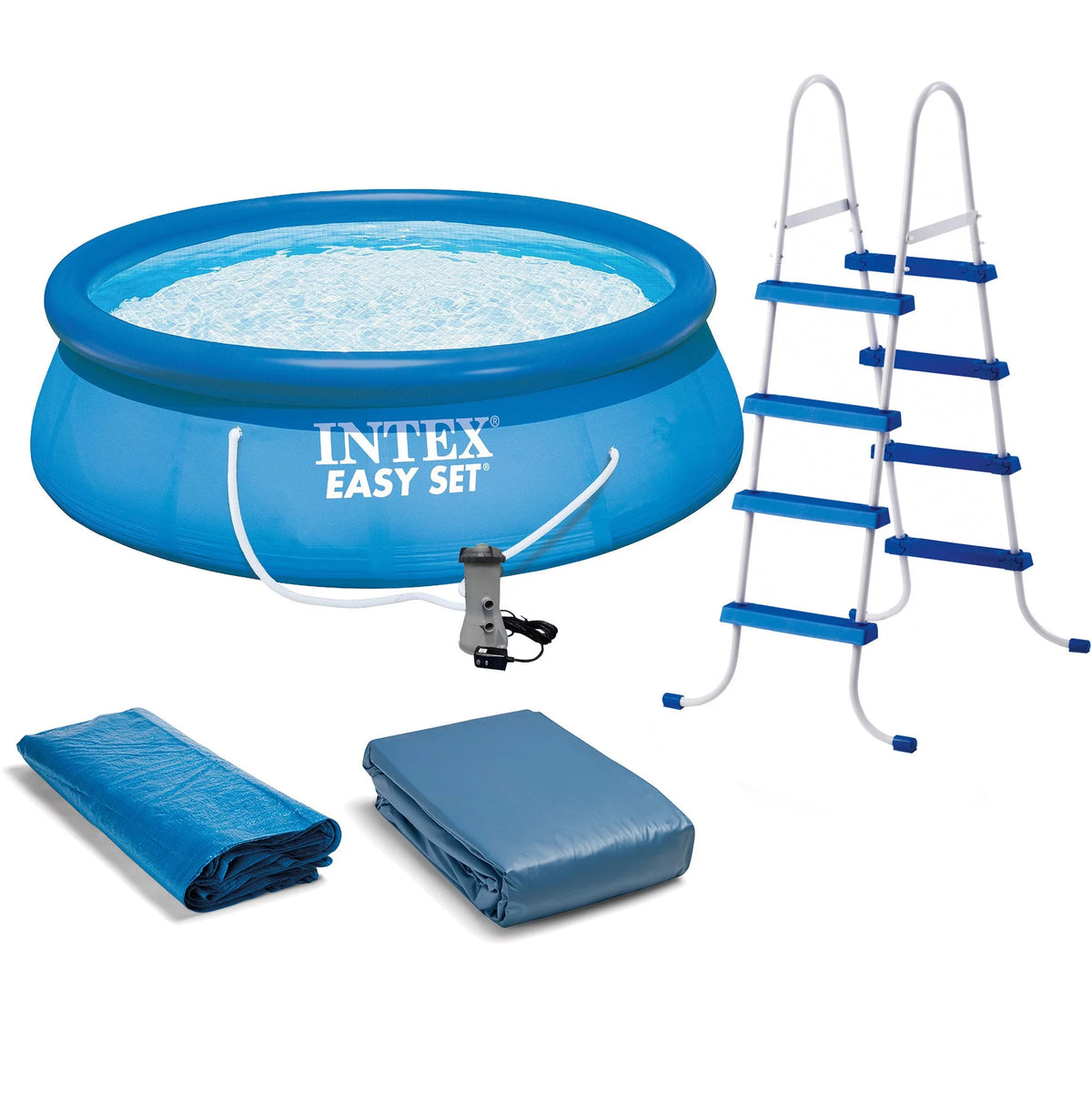 Above Ground Swimming Pool with Pump and Debris Cover I576