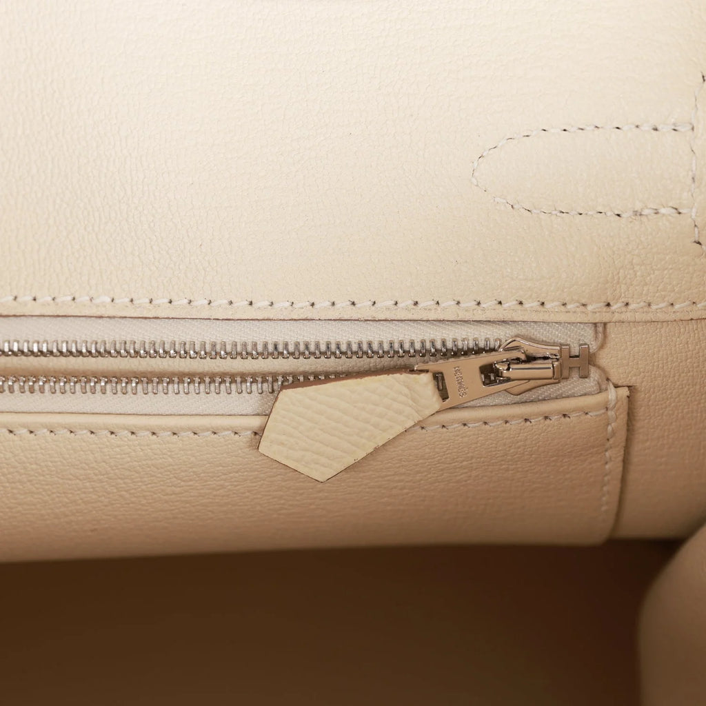 Birkin 30 Craie Epsom Palladium Hardware A985