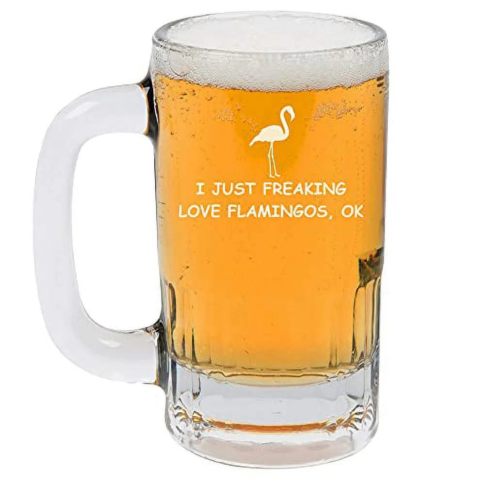 12oz Beer Mug Stein Glass D1521