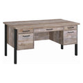 4-drawer Weathered Oak Office Desk X30629