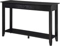 Black Console Table with Drawer R5902
