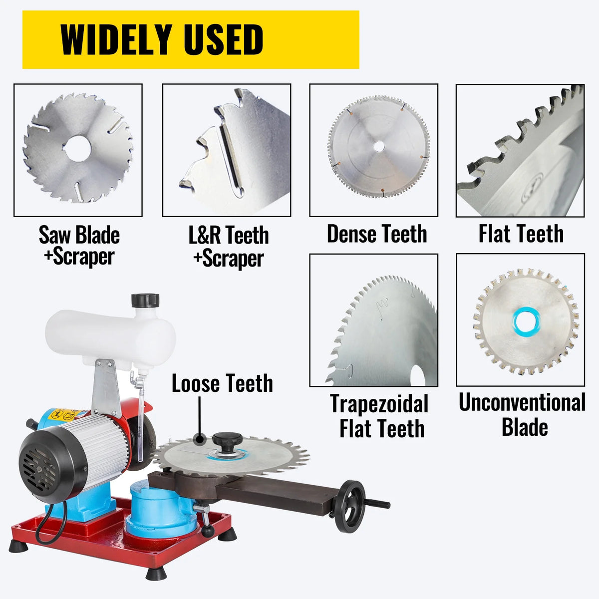 110V 370W Rotary Saw Blade Sharpener Machine with Water Tank T583