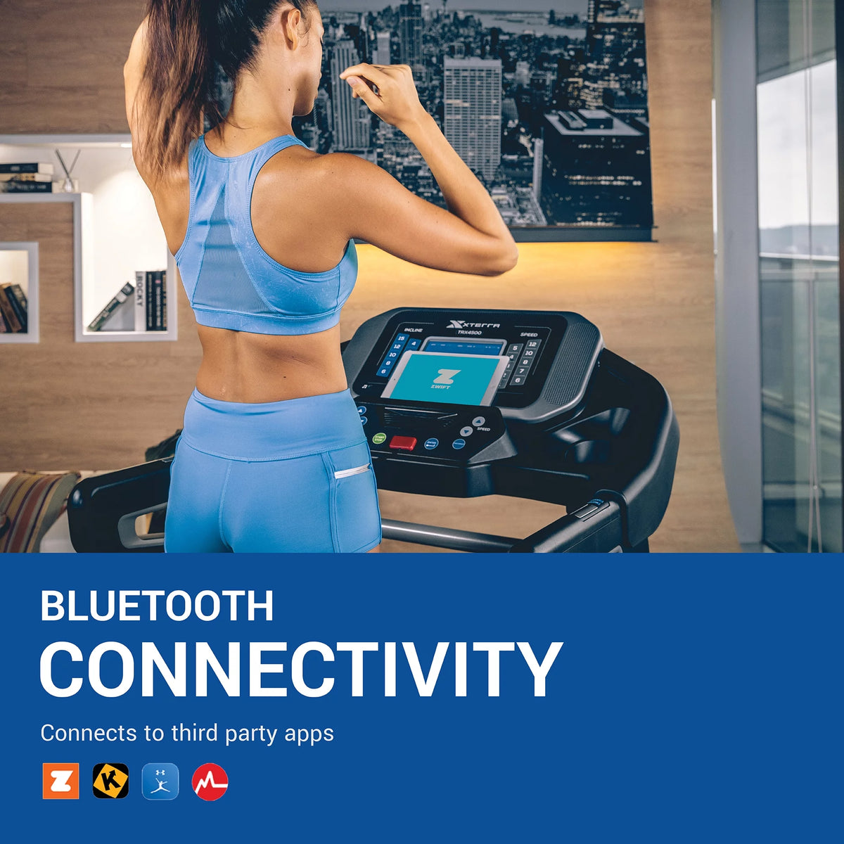 Folding Treadmill with Bluetooth, 3.25 HP Motor, 15 Incline Levels O7829