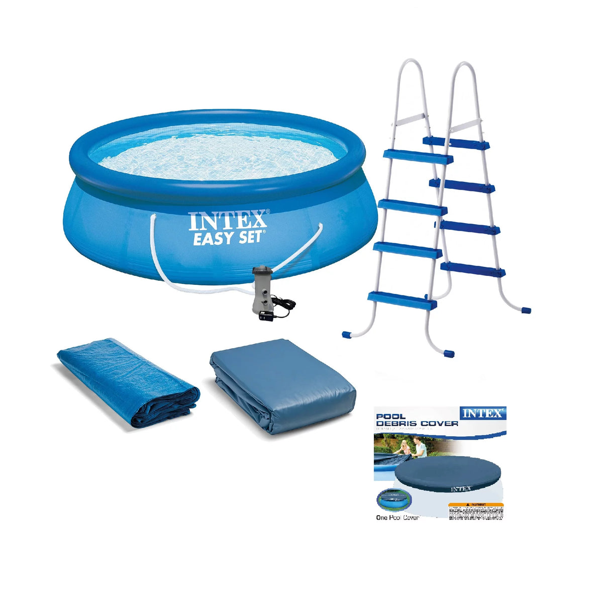 Above Ground Swimming Pool with Pump and Debris Cover I576