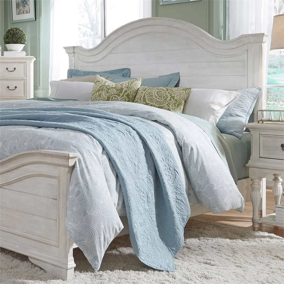 White Queen Panel Headboard M717