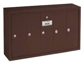 Bronze Vertical Mailbox with 5 Doors J6118