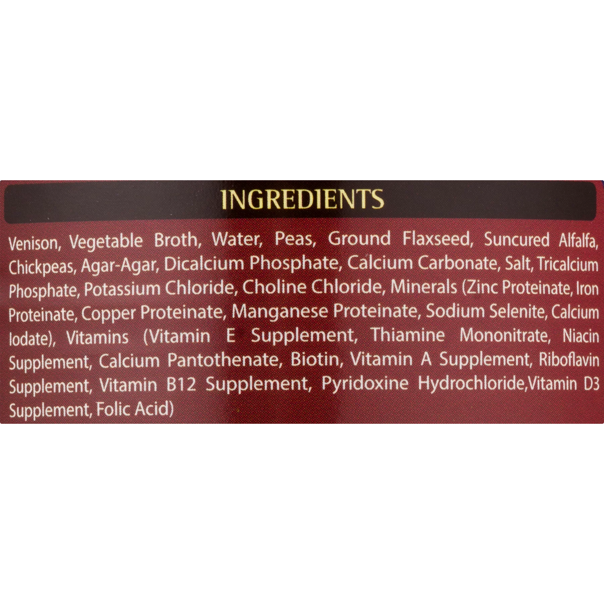 Venison Formula Wet Dog Food 13 Oz Y125