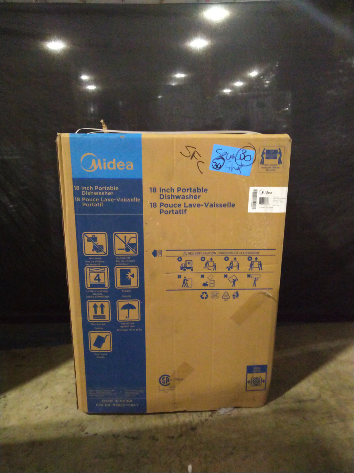 White Portable Dishwasher P4867