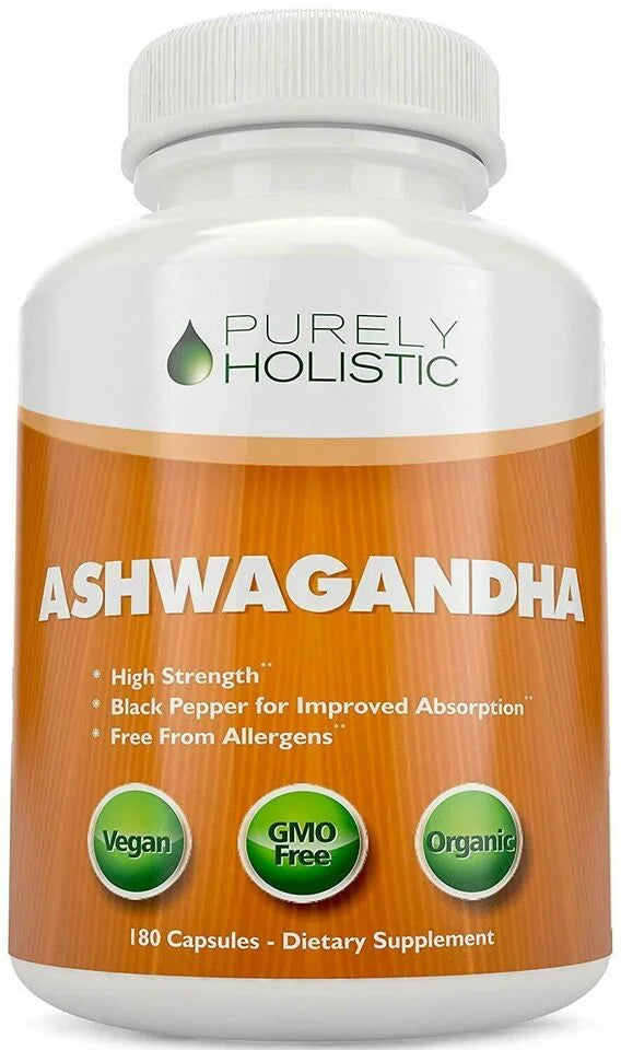 Organic Ashwagandha 180 Capsules W661