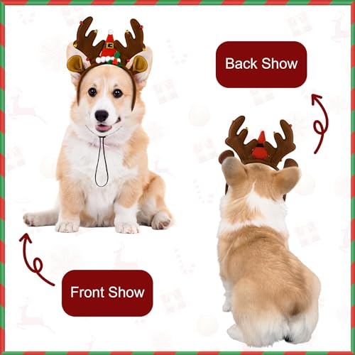 Christmas Dog Headbands with Adjustable Rope T809929