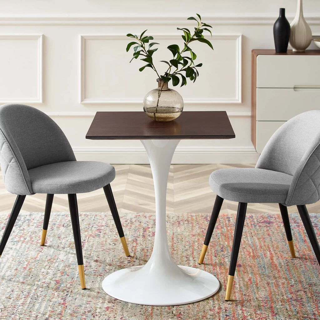 24" Square Dining Table White Cherry Walnut H49753