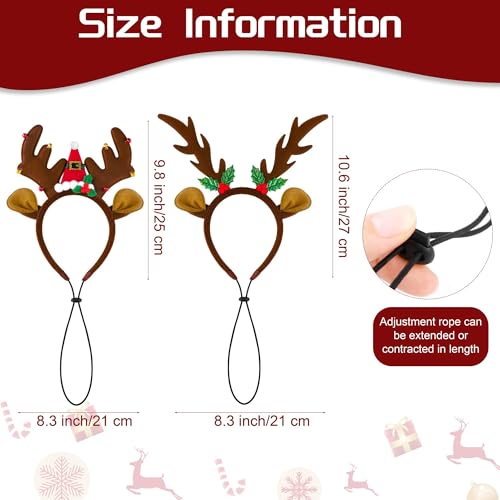 Christmas Dog Headbands with Adjustable Rope T809929