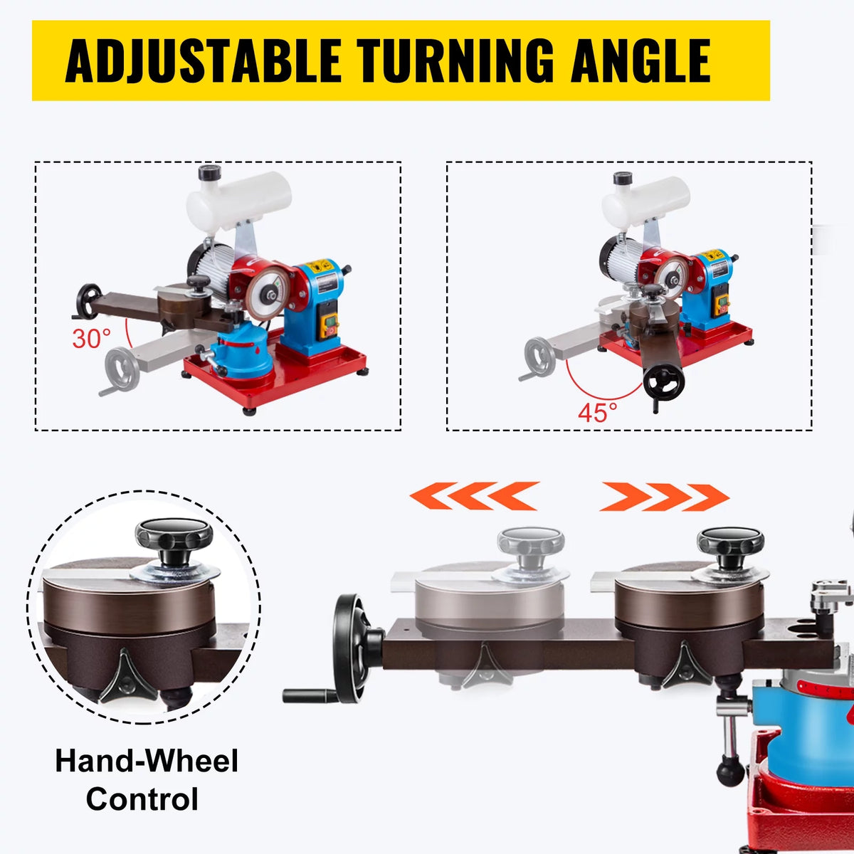 110V 370W Rotary Saw Blade Sharpener Machine with Water Tank T583
