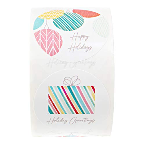 500 Multicolor Christmas Stickers K371