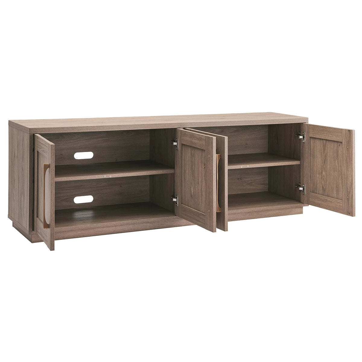 White Rectangular TV Stand A56004
