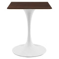 24" Square Dining Table White Cherry Walnut H49753