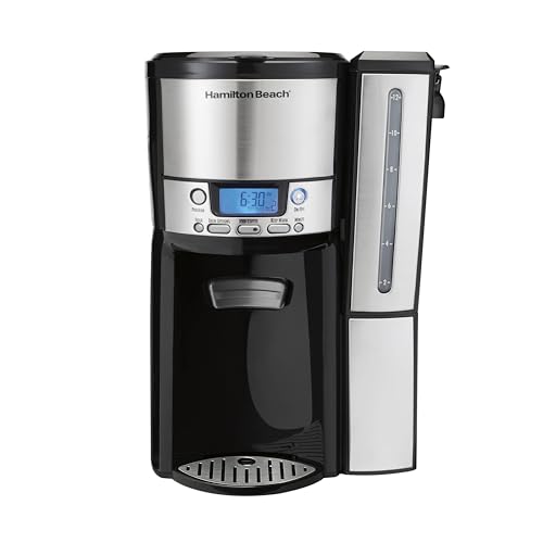 12 Cup Programmable Dispensing Coffee Maker with 60 oz Removable Reservoir, Black & Stainless Steel P7809