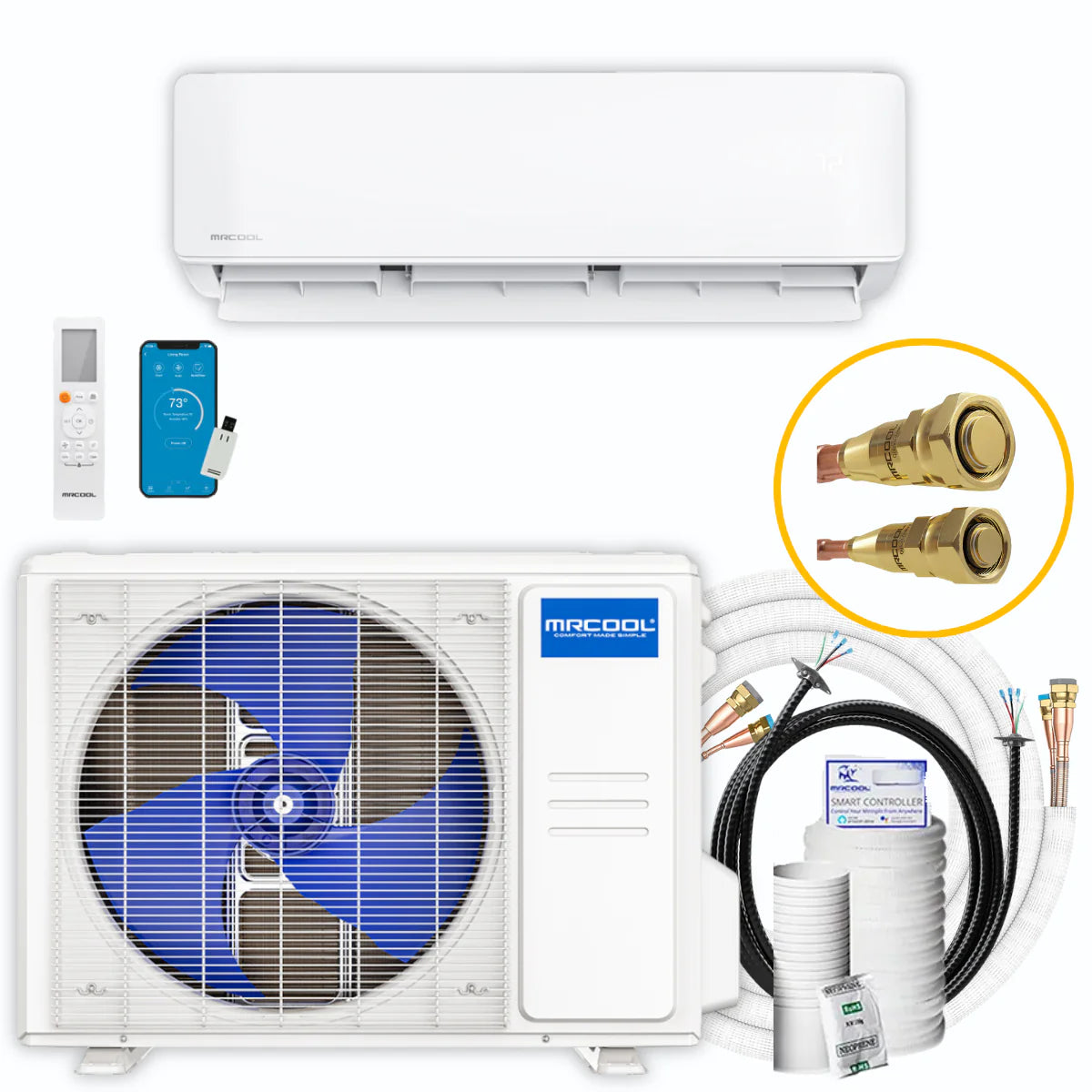 12K BTU Ductless Mini Split Heat Pump System T979