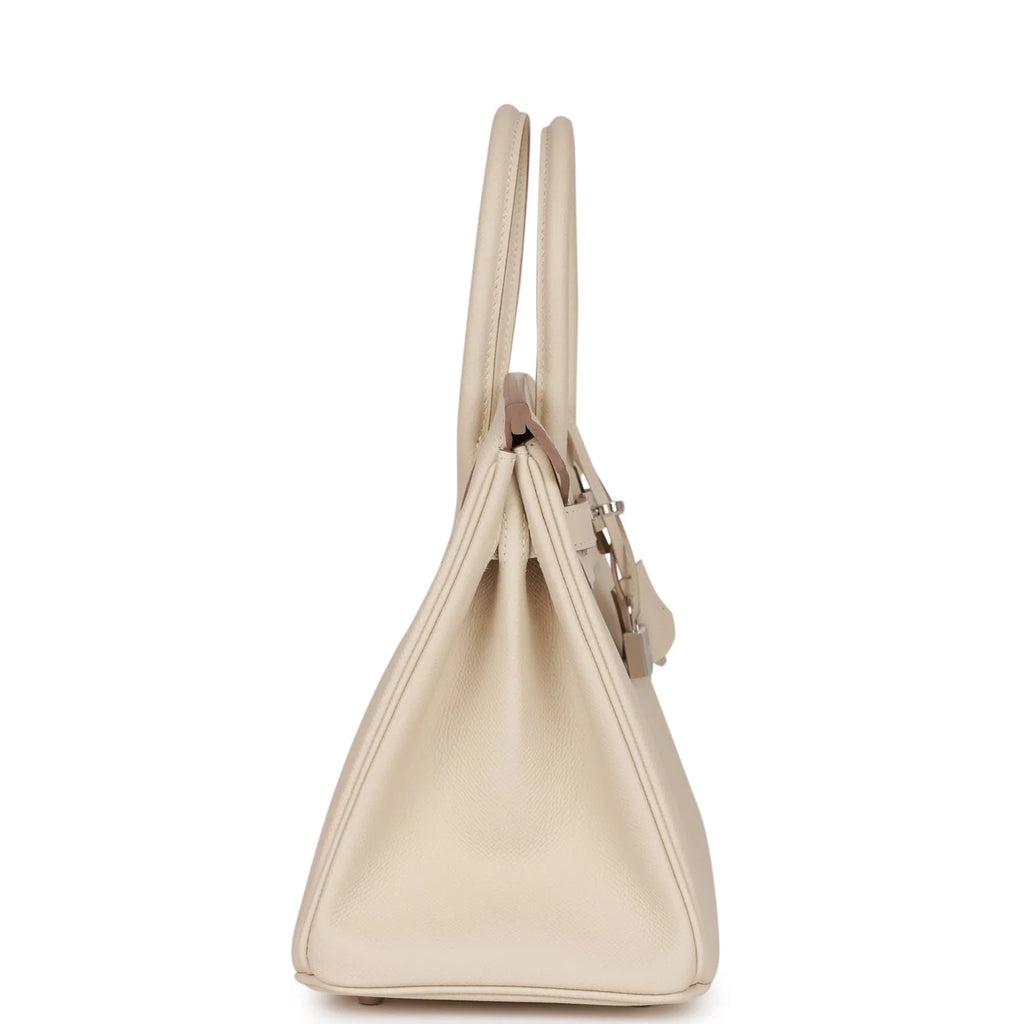 Birkin 30 Craie Epsom Palladium Hardware A985