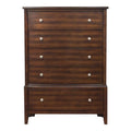 Cherry Wood Chest with Nickel Drawer Front Q406990