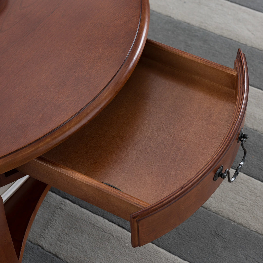 Round Coffee Table in Brown Cherry H203