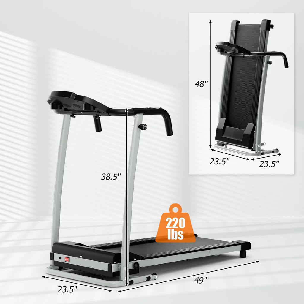 2 HP Folding Treadmill with LCD Display M102